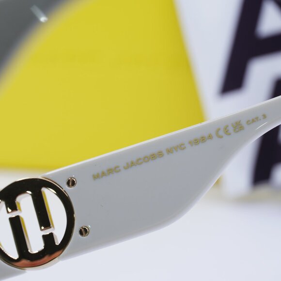 Marc Jacobs MARC 687/S 0SZJ 9O Square Sunglasses - Ivory\Dark Gray Gradient - Picture 8 of 10